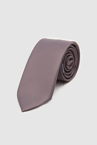 D'S Damat Ds Damat Gray Plain 5.5 cm Tie