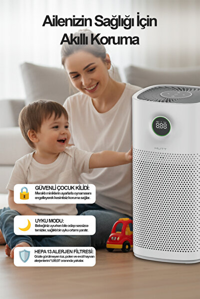 HUTT Smart Air Purifier Pro Akıllı Hava Temizleyici ( Türkiye Garantili )