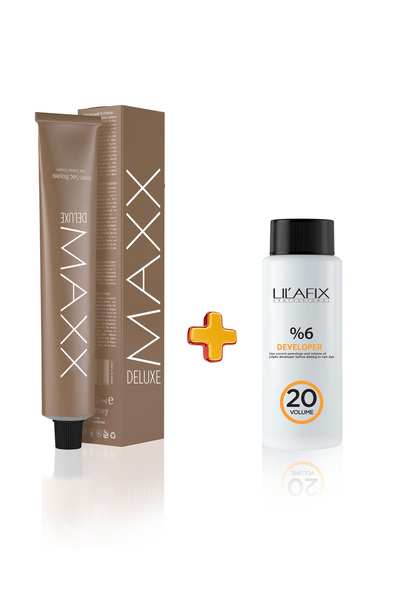 MAXX DELUXE Tüp Saç Boyası 60 ml - 20V Oksidan 5.1 Küllü Açık Kahve