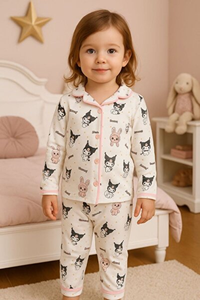 asiltr Girl's Labubu-Kromi Pajama Set (2-5 Years)