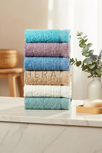 HERA Kitchen and Hand&Face Towel Set Cotton 6 Pieces 30 X 50 cm