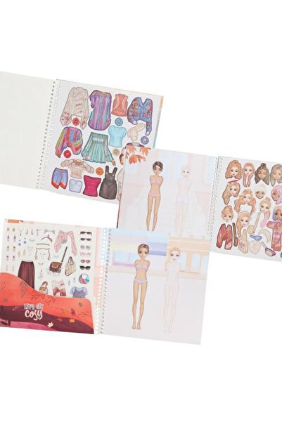 Top Model Dress Me Autumn Outfit Sticker Notebook