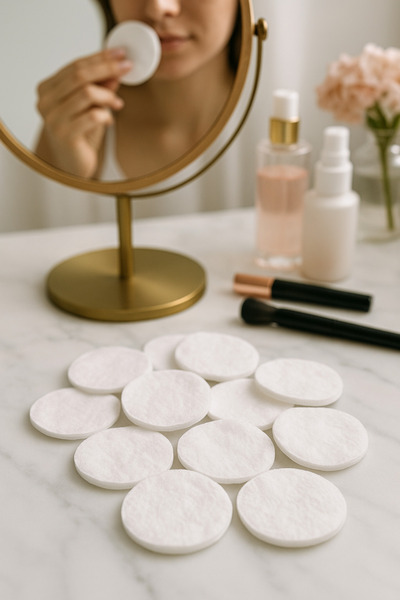 nistabolje 280 Adet (70 li x 4 Paket) Makyaj Temizleme Pamuğu Pedi Pamuk