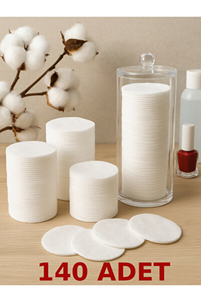 nistabolje 2 Paket 140 Adet Makyaj Temizleme Pamuğu Pedi Pamuk