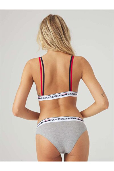 U.S. Polo Assn. Комплект жіночої білизни з бавовни та лайкри бюстьє і сліпи 66254