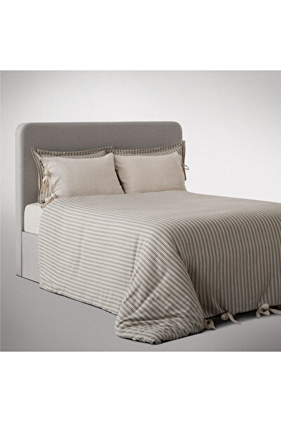 Ecocotton طقم غطاء لحاف كبير الحجم من Ala 100% قطن عضوي كتان أخضر 240x220 سم