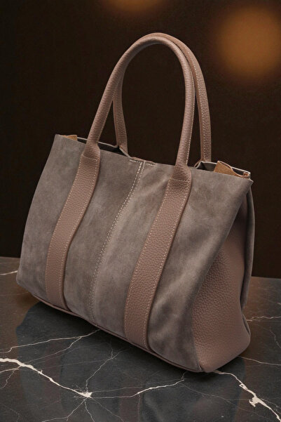 HFKY Women's Suede Handbag and Crossbody Bag. Shoulder Bag with Puppy.