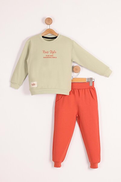 Mnk Baby&Kids Αγόρι πράσινη αθλητική φόρμα - MNK3116, New Style Printed