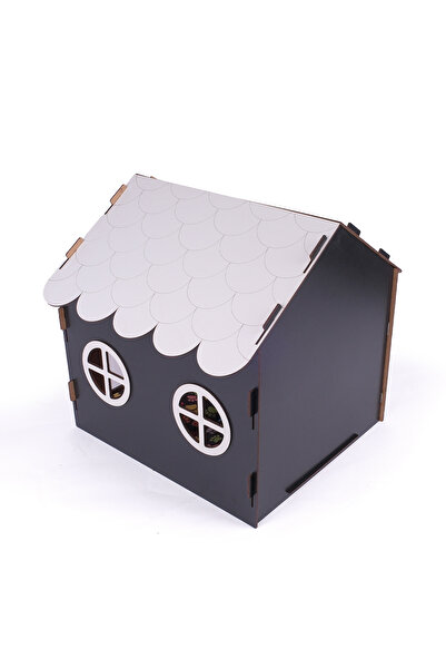 Genel Markalar Masterpol Ahşap Dekoratif Köpek Evi-kulübesi Minder Ve Zincir Tasma (beyaz-rebab)