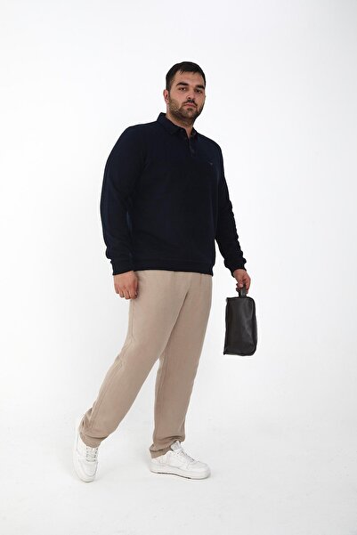 Maccali Ανδρικό μπλουζάκι με γιακά πόλο μεγάλου μεγέθους Basic μεγάλου μεγέθους