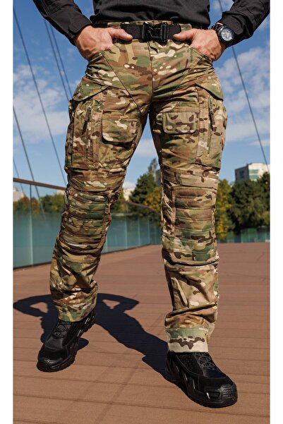 Lion camo Pantaloni Arrow Tactical Pants multiple buzunare Combat Airsoft rip...