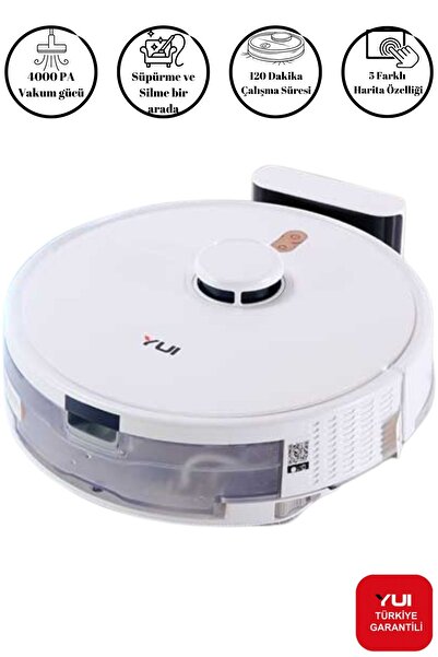 Yui RS16 Akıllı Robot Vacuum & Mop Süpürge Beyaz (YUI TÜRKİYE GARANTİLİ)