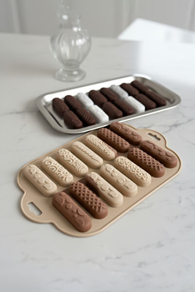 Kitchen Life 8 Different Stick Molds Silicone Chocolate Mold Set Multi-Purpose Baking Mold