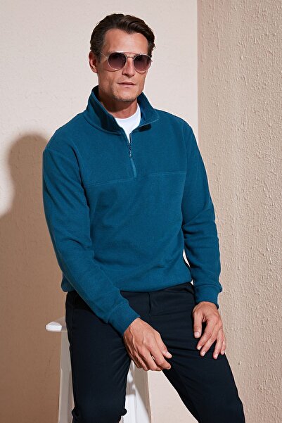 Buratti Памучен пуловер с редовна кройка за мъже SWEATER 456112 BR