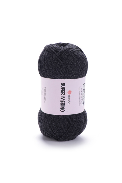 Yarnart Super Merino - Πλεκτό νήμα Χειροποίητο Ανθρακί-1441