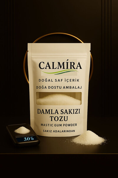 CALMİRA Damla Sakızı Tozu 1. Kalite Doğal - Sakız Adalarından 30 gr - Öğütülm...
