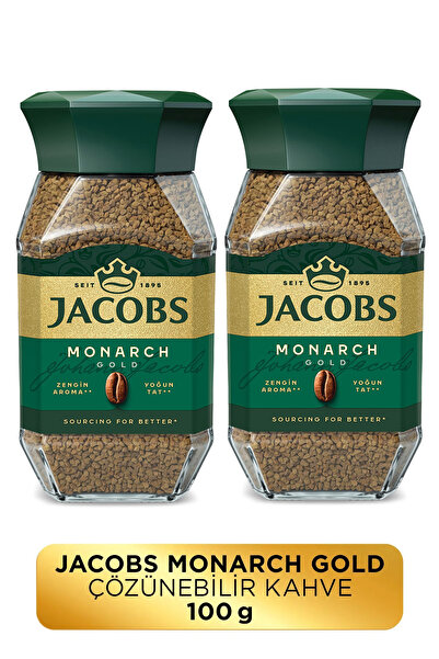 Jacobs Monarch Gold Cam Kavanoz Granül Kahve 100 gr X 2 Adet