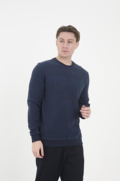 Maccali Hanorac albastru cu model CloudFit Basic pentru bărbați