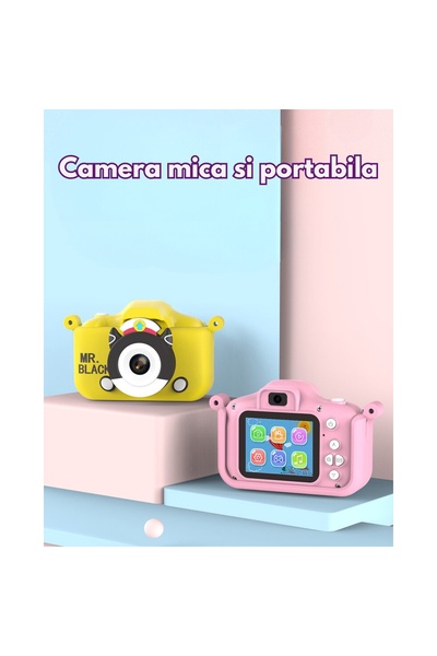 SMARTIC Children's digital camera, Full HD 1080p, 40MP, 2.4", SD 32GB, selfie+3 games+MP3