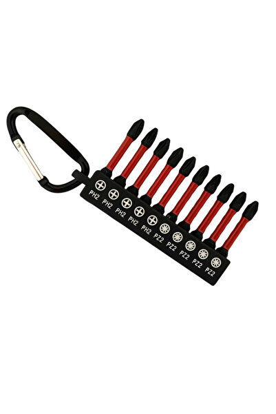Vandor Bits Uç Matkap Ucu Tornavida Ucu Vidalama Ucu İmpact PH2 - PZ2 10 PARÇ...