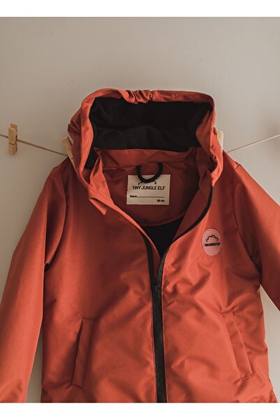 Tiny Jungle Elf Θερμικό εσωτερικό φλις αδιάβροχο παιδικό παλτό Snow Rain-Κανέλα