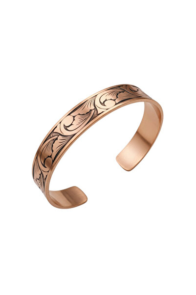 EFEMİR Model U6163 - Dual Copper Bracelet with Laser Motif