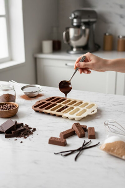 Kitchen Life 8 Different Stick Molds Silicone Chocolate Mold Set Multi-Purpose Baking Mold