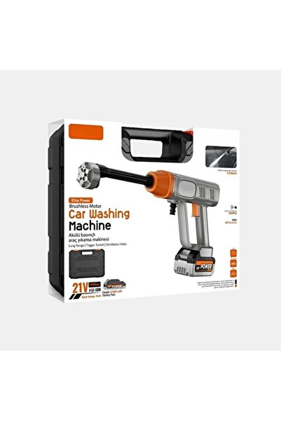 Enshall Çift bataryalı 37.500 mah Çantalı Şarjlı Bahçe Sulama Basınçlı Güçlü Araç Yıkama Makinesi