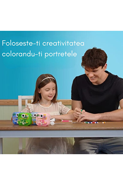 SMARTIC Instant printing copy machine, Full HD 1080p, 12MP, 2.4", SD 32GB+3 rolls, selfie+3 games+MP3