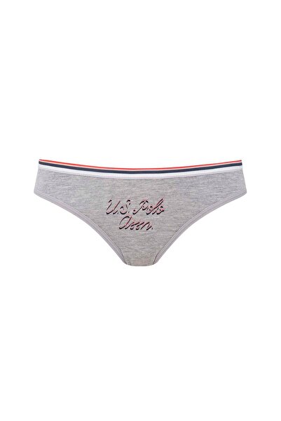 U.S. Polo Assn. - Women's Navy Blue - Gray - Printed 3-Piece Slip