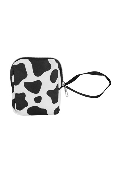 NS reliable Women's Bag Inner Hygienic Pad Storage Protection Bag Organizer Organizer Bag Black-White