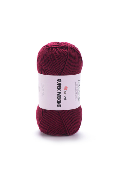 Yarnart Super Merino - Hand Knitted Thread Claret Red-999