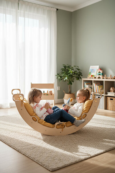 MONTETOYS Montessori Arch Ve Organik Pamuklu Yastık