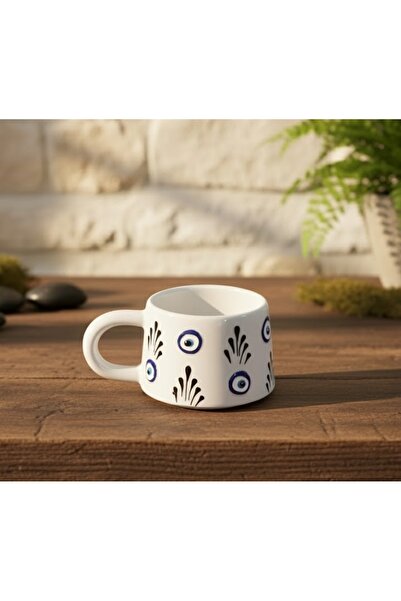 Artiser طقم أكواب سيراميك مزخرف بعين الشر، طقم أكواب سيراميك مزخرف بعين الشر،...