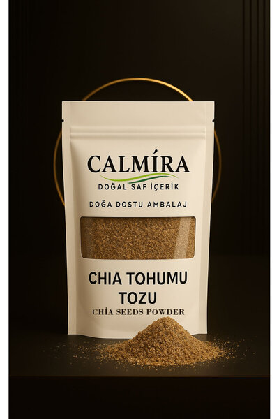 CALMİRA Chia Tohumu Tozu - ( Taze Öğütülmüş) - ( Çiya Tohumu Unu) Chia Seeds ...