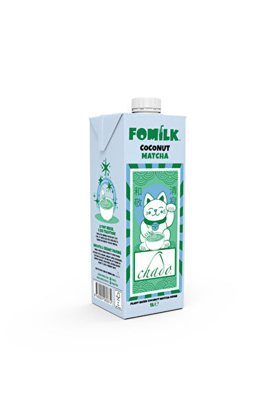 Chado Fomilk Hindistan Cevizi ve Matcha Aromalı Bitkisel Süt Vegan Laktozsuz ...