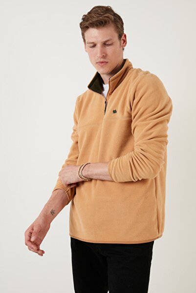 Buratti Regular Fit Anti-pilling Non-Pilling Bato Collar Winter Men's Fleece with Raster 5906001