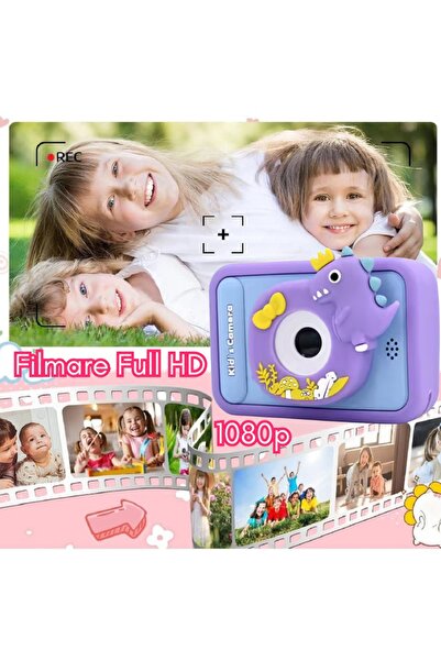 SMARTIC Kids digital camera, Full HD 1080p, 48MP, 2.4", SD 32GB, selfie+3 games+MP3