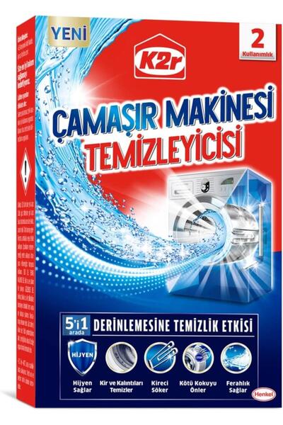 K2R 5 İ 1 Arada Çamaşır Makinesi Temizleyicisi 2x75 Gr