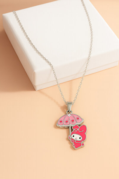 MakeWell Çocuk Kolye Hello Kity ve Kuromi Tasarımlı Renkli Çocuk Kolyeleri