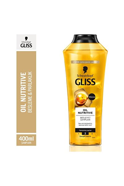 Gliss Oil Nutritive Besleyici Şampuan Yıpranmış Saçalar 400 ml