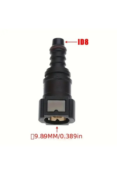 TrioStore Conector Universal pentru Conducta de Combustibil, 9.89 mm, Racord Combustibil Auto, Drept