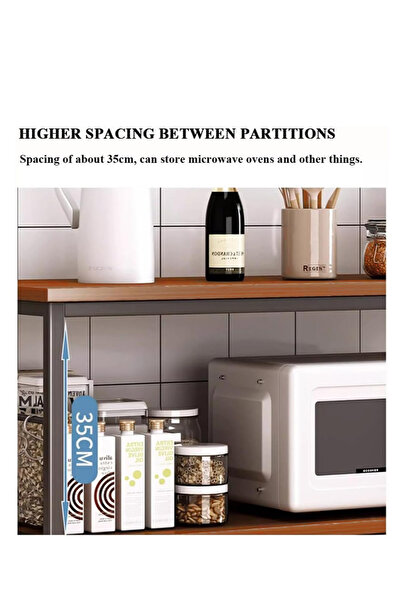 AGD Coffee Storage cabinet, multi-shelf kitchen, with hooks, closed storage space, multi-functional