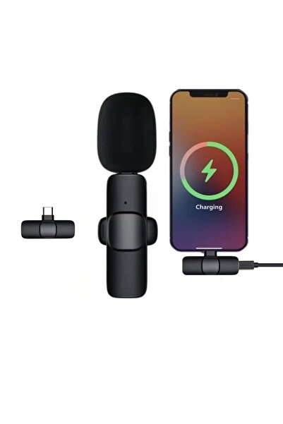 Genel Markalar Wirelees Lighting/iphone Girişli Telefon Uyumlu Kablosuz Youtuber, Tiktok, Skype Yaka Mikrofonu