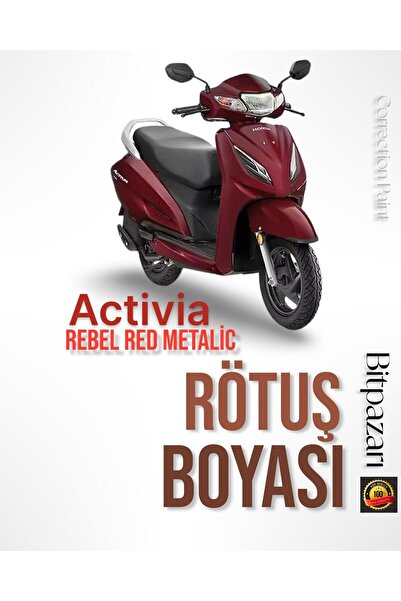 Flea Market هوندا أكتيفا موتورسيكل ريبل ريد ميتاليك - طلاء لإزالة الخدوش 25 مل.