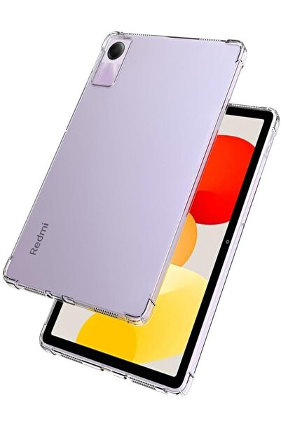 TEKNETSTORE Xiaomi Redmi Pad Se 11 Inch Case Transparent Silicone Corner Protection Crystal Clear Shock Absorption Back Cover