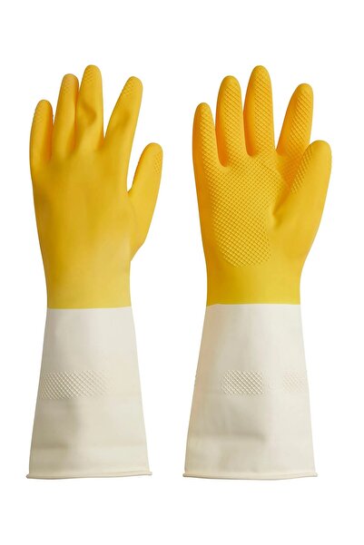 IKEA 1 Çift Bulaşık Eldiveni ( S Beden) Bulaşık Yıkama Temizlik Eldiveni Sarı Eldiven