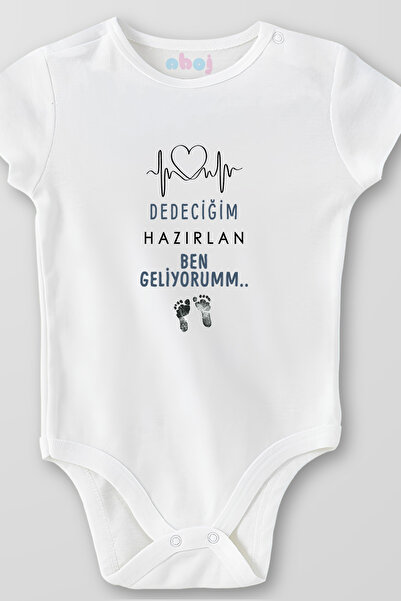 Ahoj 100% Organic Cotton I'M Coming, I'M Coming Baby Bodysuit Short Sleeve