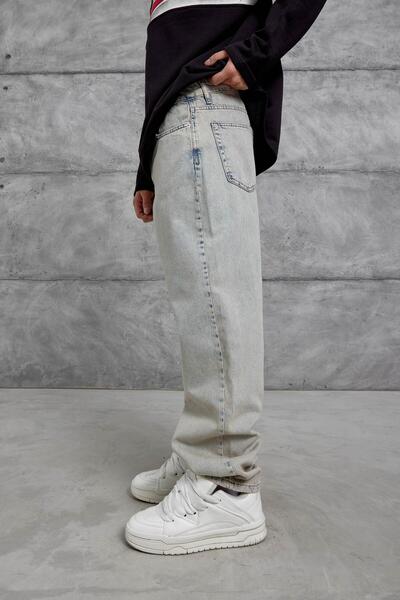 NOMARC Сині джинси баггі з вінтажним ефектом