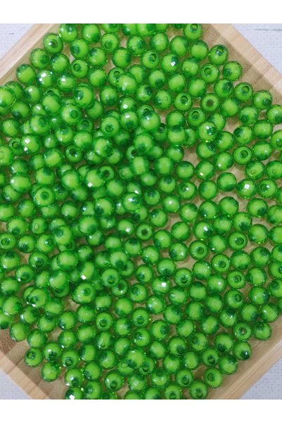 miraylahobi خرز أكريليك للحقيبة 10 مم 25 جرام (60 حبة) أخضر